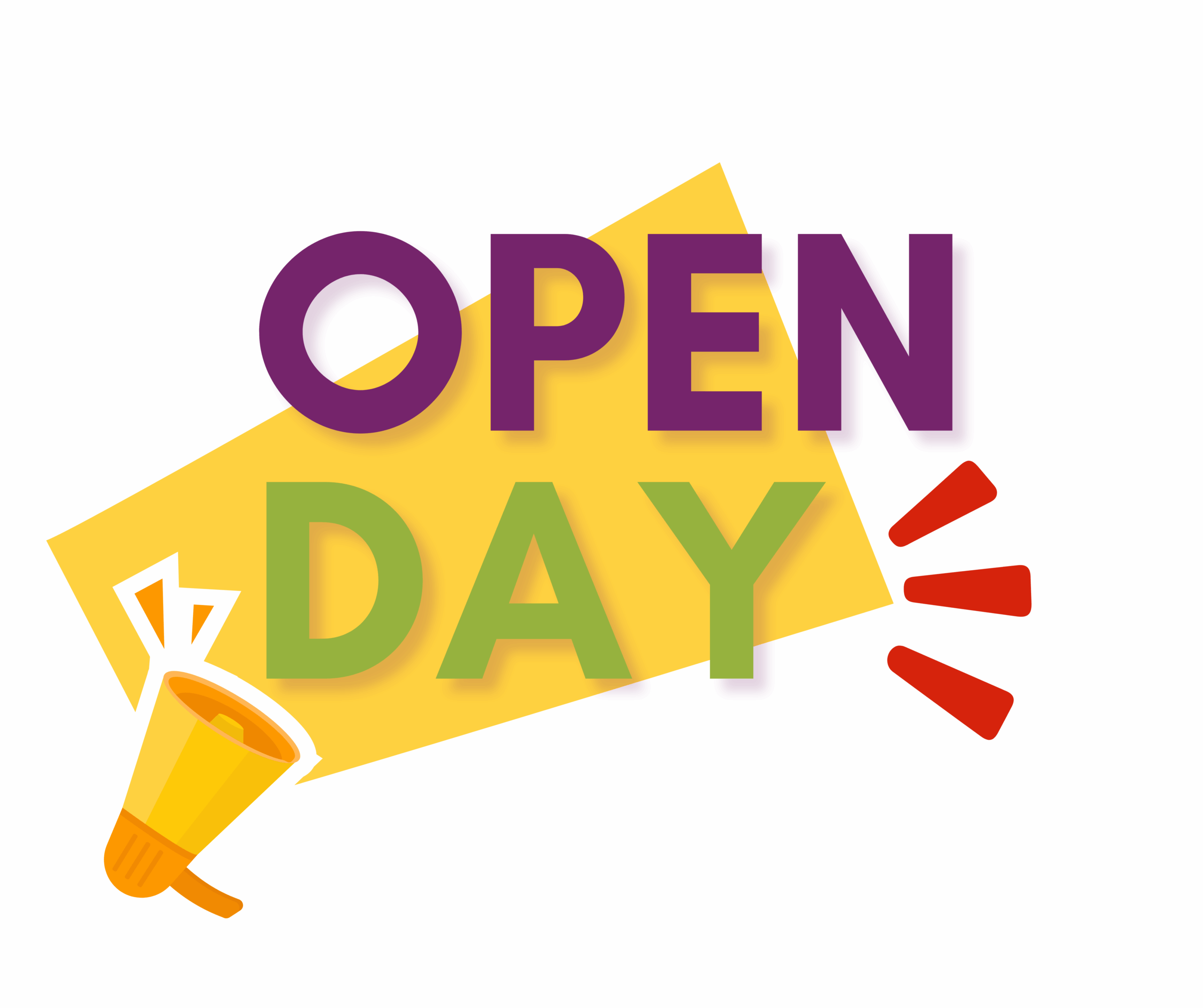 Scritta OPEN DAY